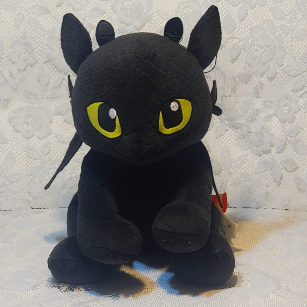 Toothless Night Fury Plush Toy Build-A-Bear Workshop How to Train Your Dragon